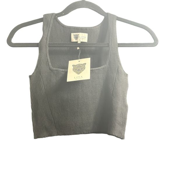 Lita By Ciara - Revolve‎ NWT Two Piece Ribbed Set Black Size Small MSRP $276 - Picture 7 of 12